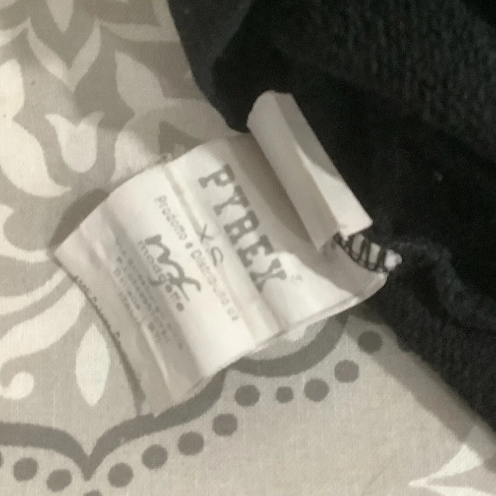 Pyrex Virgil Abloh Sweatshirt Jumper Big Logo Cotton Crew Neck Black Size XS